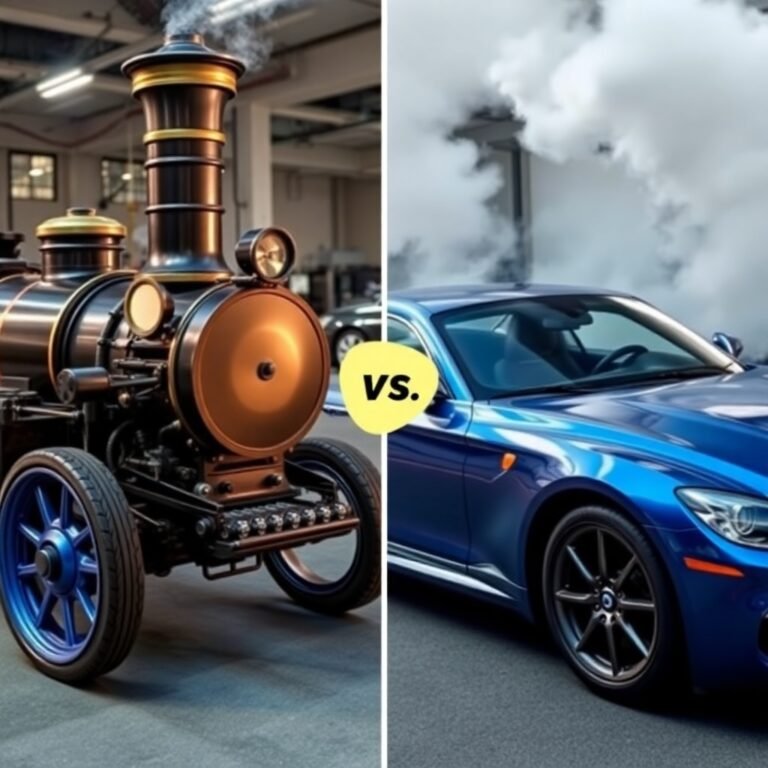 Steam Engines vs Modern Cars Exploring Intellectual and Premium Technologie